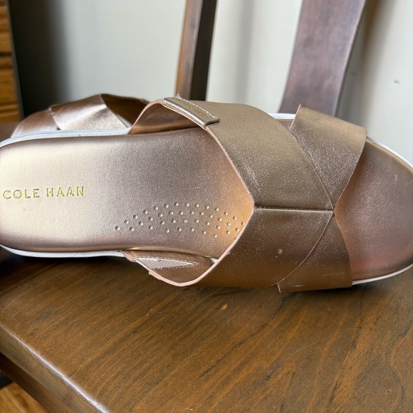 Cole Haan Metallic Rose Gold Sandals - Picture 6 of 11